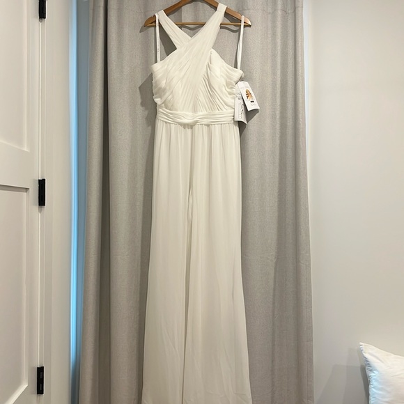 Brand New Hayley Paige Occasions Ivory Jumpsuit - Picture 1 of 5